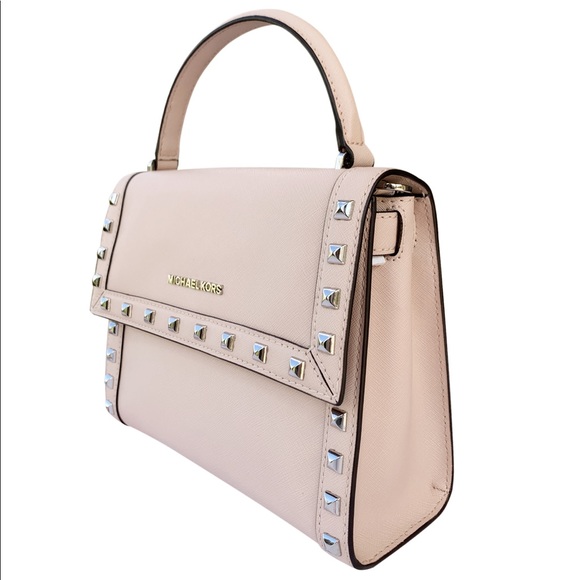 Gaby’sBags👜💕Michael Kors studded  satchel pink - Picture 5 of 6